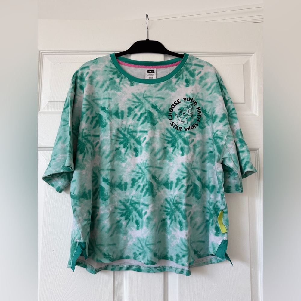Star Wars Green and White Grogu Short Sleeve Tee